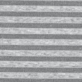 Sheer White Bengal Striped Stretch Cotton Jersey