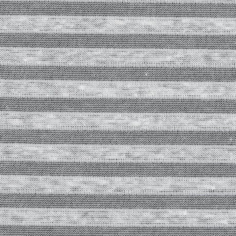 Sheer White Bengal Striped Stretch Cotton Jersey