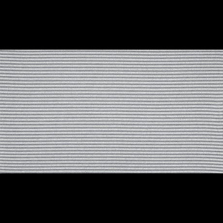 Sheer White Bengal Striped Stretch Cotton Jersey