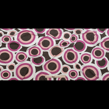 Wren, Mellow Rose and Magenta Haze Geometric Printed Polyester Jersey