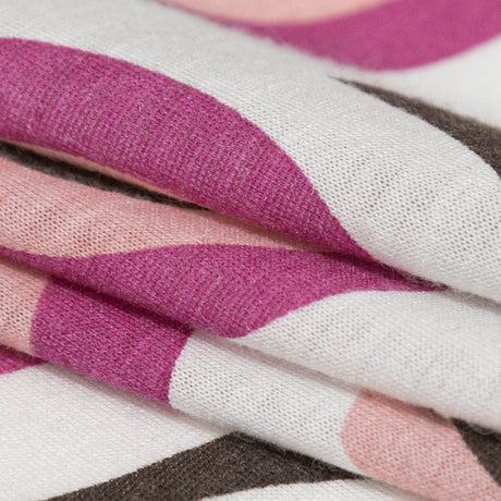 Wren, Mellow Rose and Magenta Haze Geometric Printed Polyester Jersey
