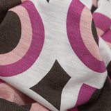 Wren, Mellow Rose and Magenta Haze Geometric Printed Polyester Jersey