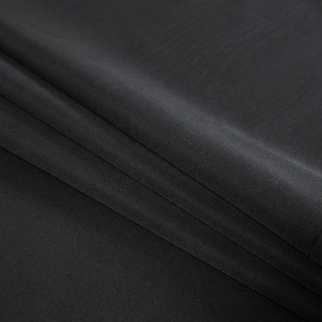 Black Polyester Twill Suiting