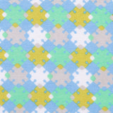Horizon Blue, Vibrant Green and Golden Palm Geometric Polyester Jersey