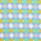 Horizon Blue, Vibrant Green and Golden Palm Geometric Polyester Jersey