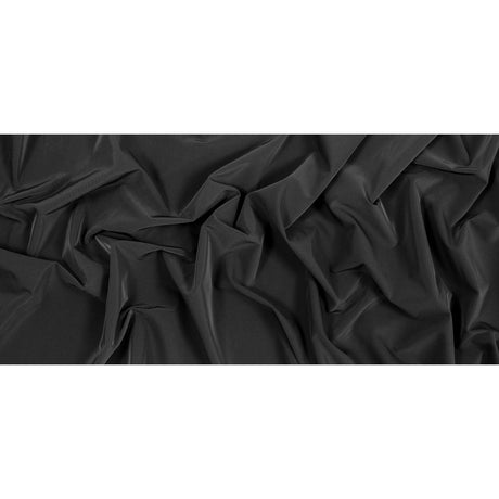 Black Stretch Polyester Twill