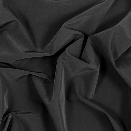 Black Stretch Polyester Twill