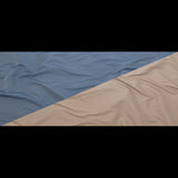 Bering Sea and Simply Taupe Reversible Polyester Taffeta