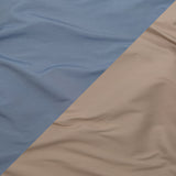 Bering Sea and Simply Taupe Reversible Polyester Taffeta