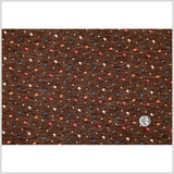 Italian Carob Brown Printed Tissue-Weight Jersey