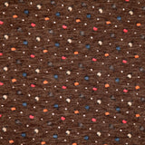 Italian Carob Brown Printed Tissue-Weight Jersey