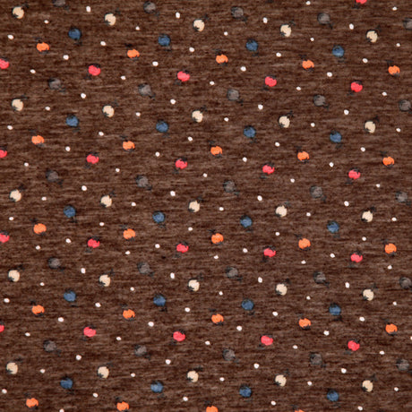Italian Carob Brown Printed Tissue-Weight Jersey