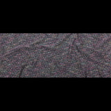 Black, Orchid Smoke and Blue Fog Slubbed Polyester Tweed