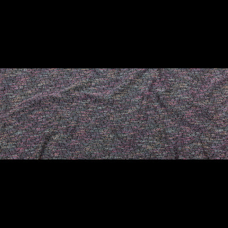Black, Orchid Smoke and Blue Fog Slubbed Polyester Tweed