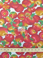 Apple White Cotton Polyester Fabric by the Yard