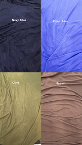 Power Mesh Nylon Spandex Fabric - Navy, Sheer Mesh, 60" Width (1 Yard)