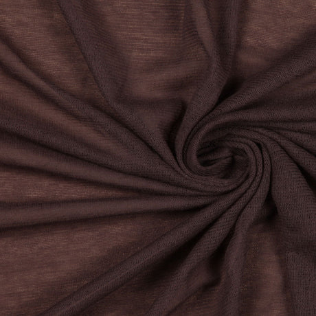 Donna Karan Italian Chestnut Knit Rayon Gauze