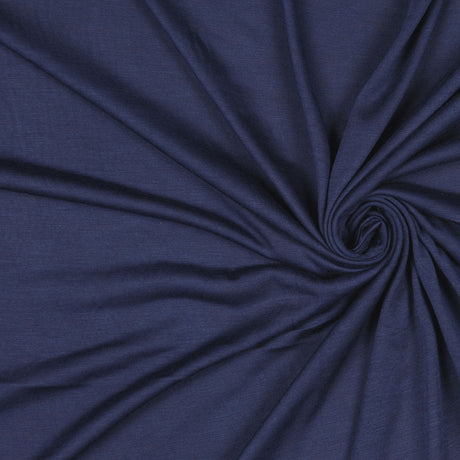 Heathered Navy Sheer Rayon Jersey