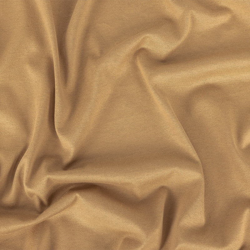 Gilded Beige Cotton and Rayon Jersey