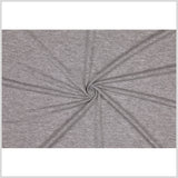 Italian Famous NYC Designer Heathered Gray Rayon Jersey