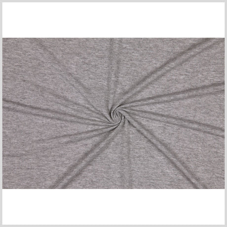 Italian Famous NYC Designer Heathered Gray Rayon Jersey
