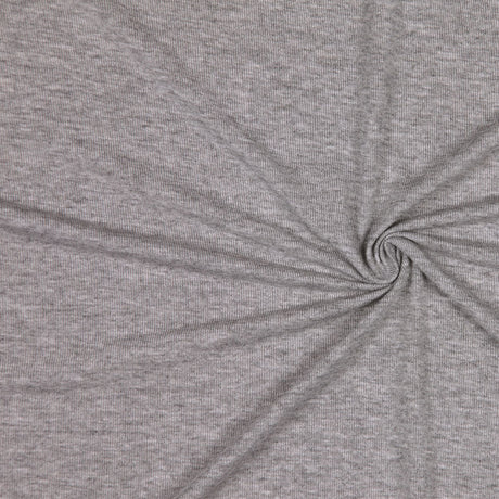 Italian Famous NYC Designer Heathered Gray Rayon Jersey