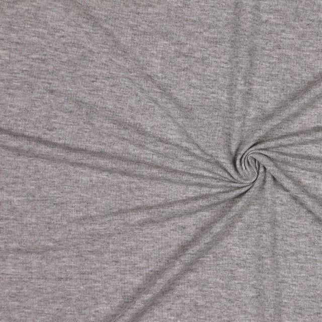 Italian Famous NYC Designer Heathered Gray Rayon Jersey