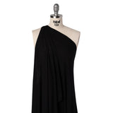 Stretch Rayon Jersey - Black - Designer Deadstock
