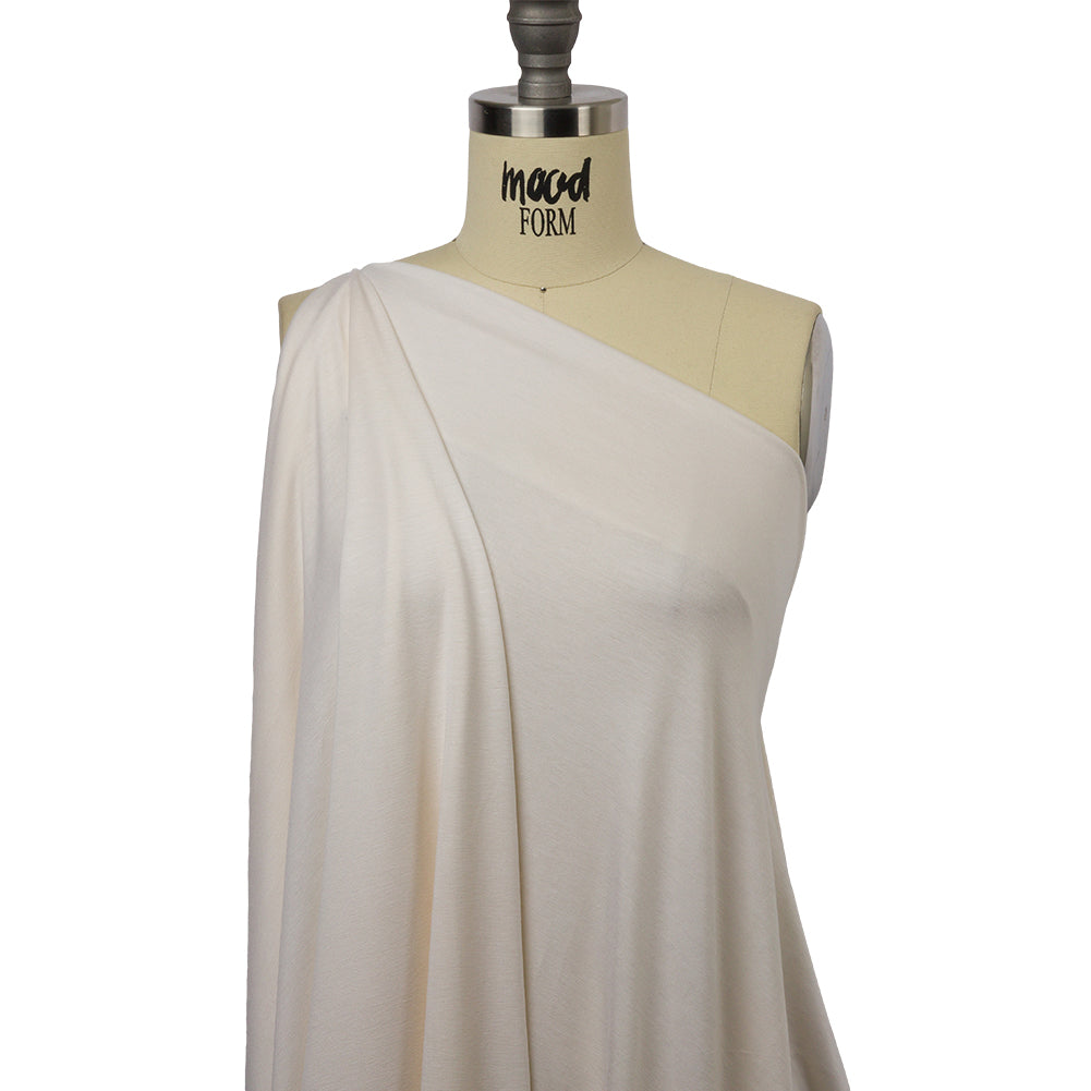 Italian Ivory Stretch Rayon Jersey