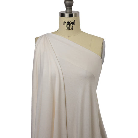Italian Ivory Stretch Rayon Jersey