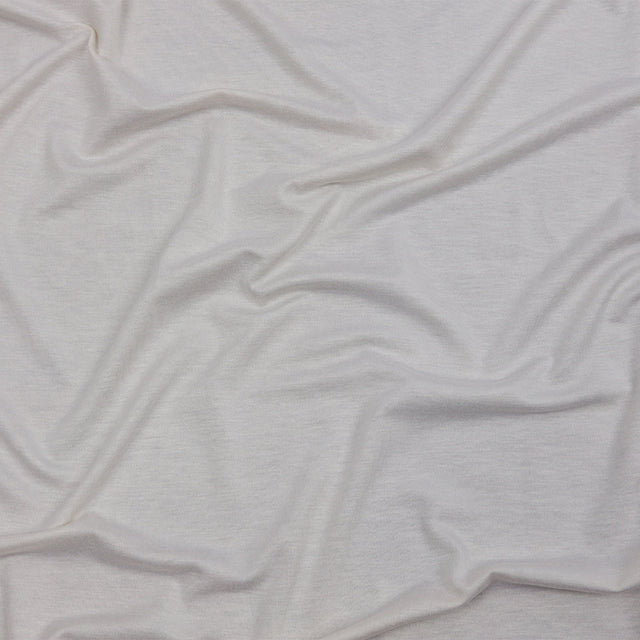 Italian Ivory Stretch Rayon Jersey