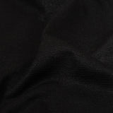Black Slubbed Stretch Rayon Jersey