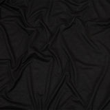 Black Slubbed Stretch Rayon Jersey