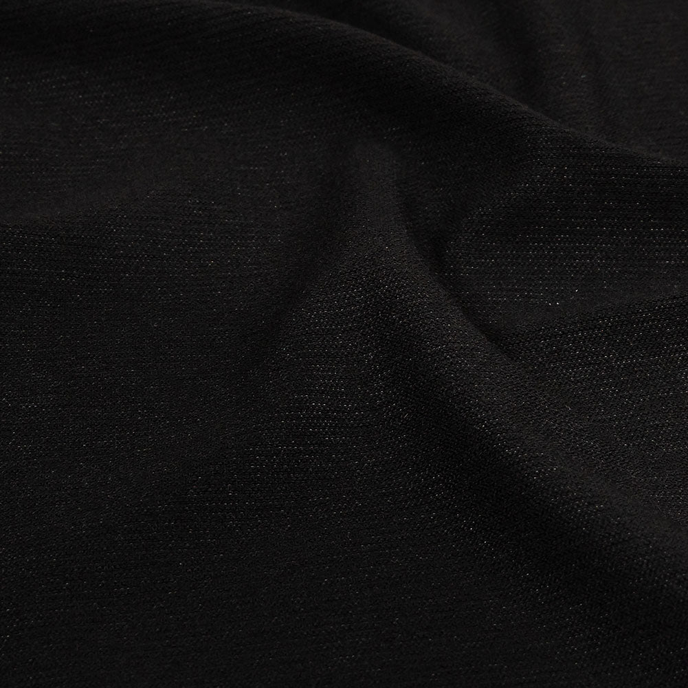 Black Stretch Rayon Jersey