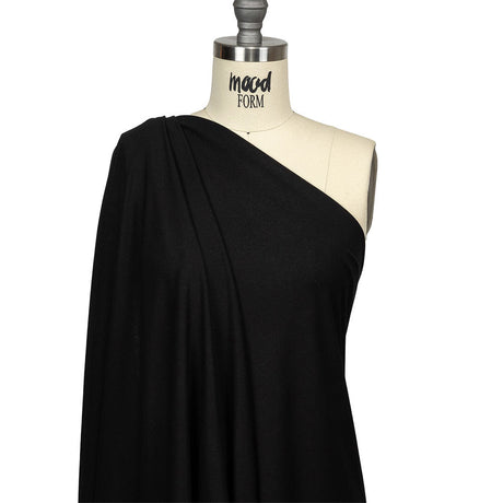 Black Stretch Rayon Jersey
