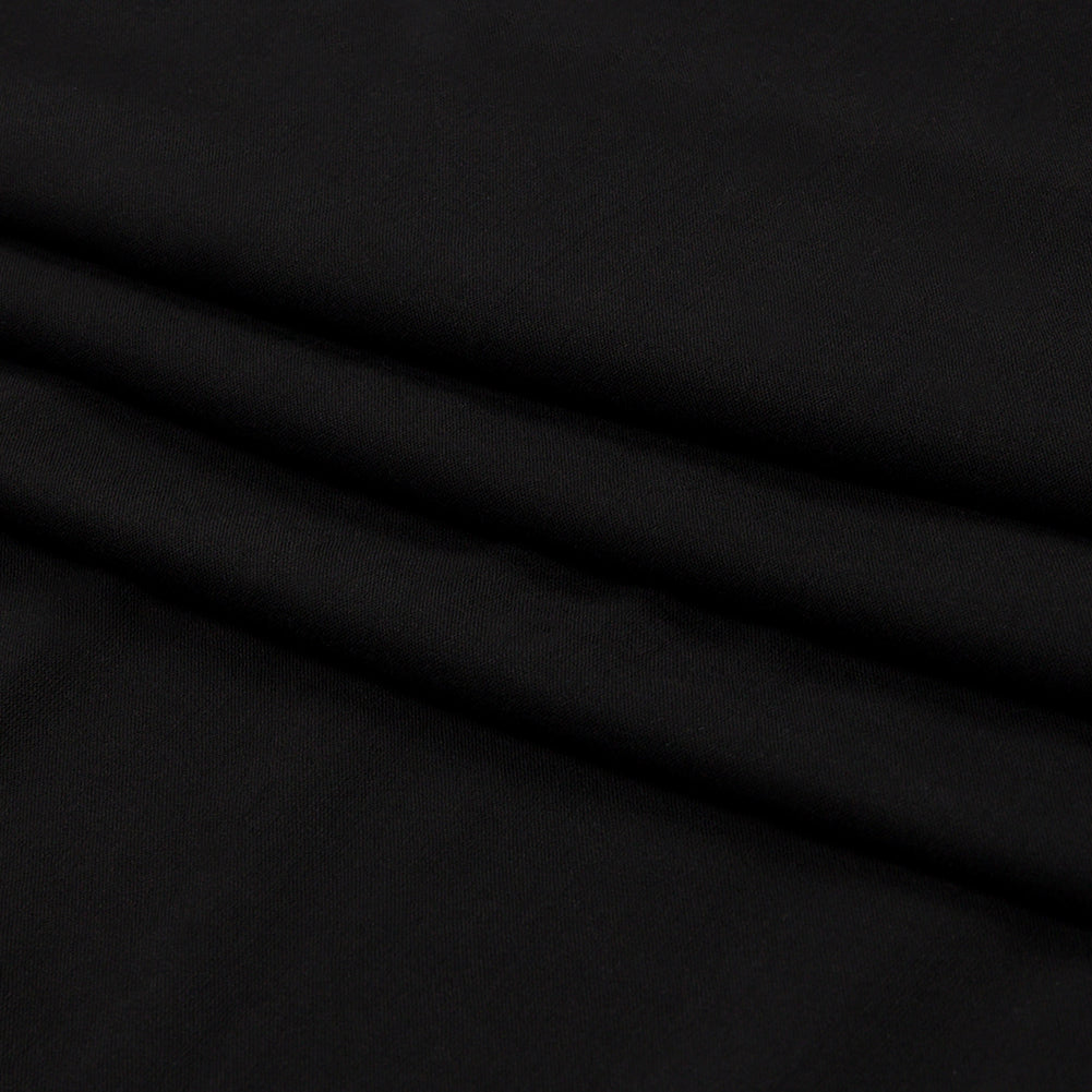 Black Stretch Rayon Jersey