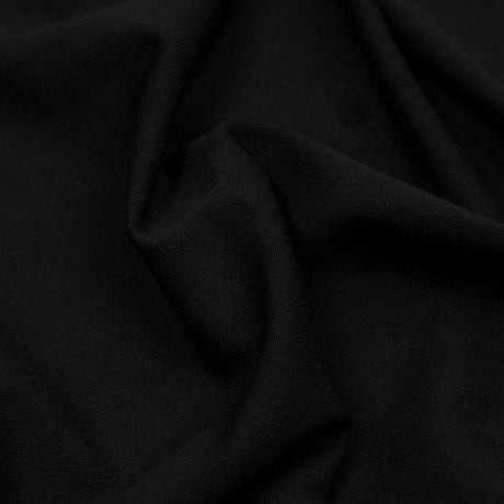 Black Stretch Rayon Jersey
