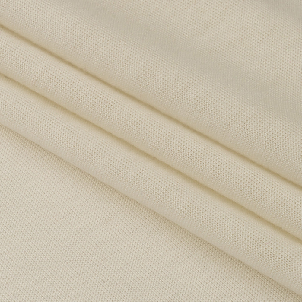 Off White Lightweight Rayon Jersey
