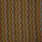 Avocado, Mustard and Steel Blue Textured Loosely Woven Novelty
