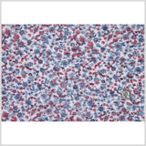 White/Antique Blue/Cranberry Floral Jersey Prints