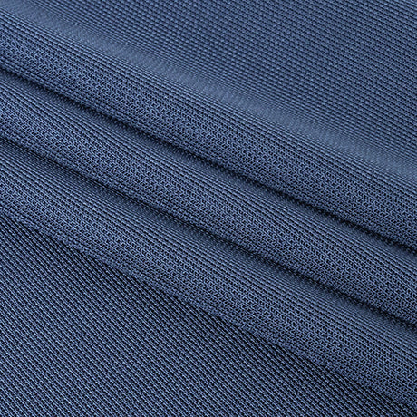 Dark Blue Rayon Pique Knit