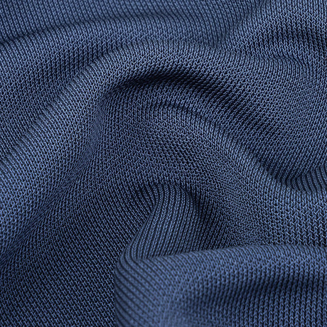 Dark Blue Rayon Pique Knit