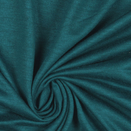Deep Turquoise Stretch Rayon Jersey