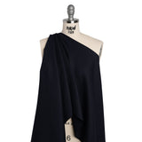 Rayon and Cotton Twill - Navy - Deadstock