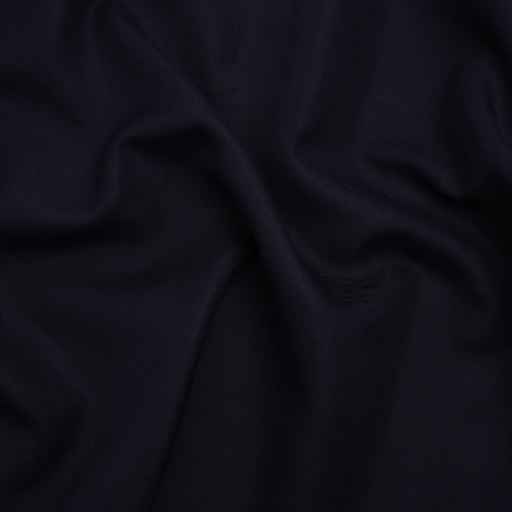 Rayon and Cotton Twill - Navy - Deadstock
