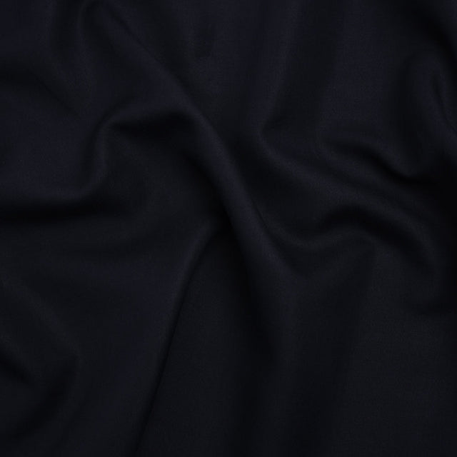 Rayon and Cotton Twill - Navy - Deadstock