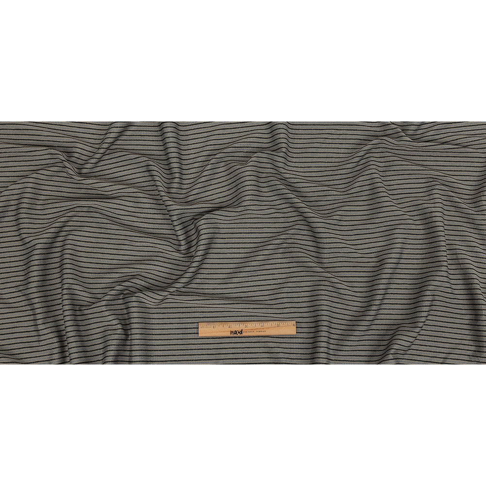 Gray, Daisy Daze and Royal Purple Striped Blended Rayon Woven