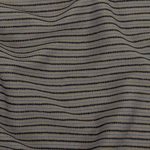 Gray, Daisy Daze and Royal Purple Striped Blended Rayon Woven