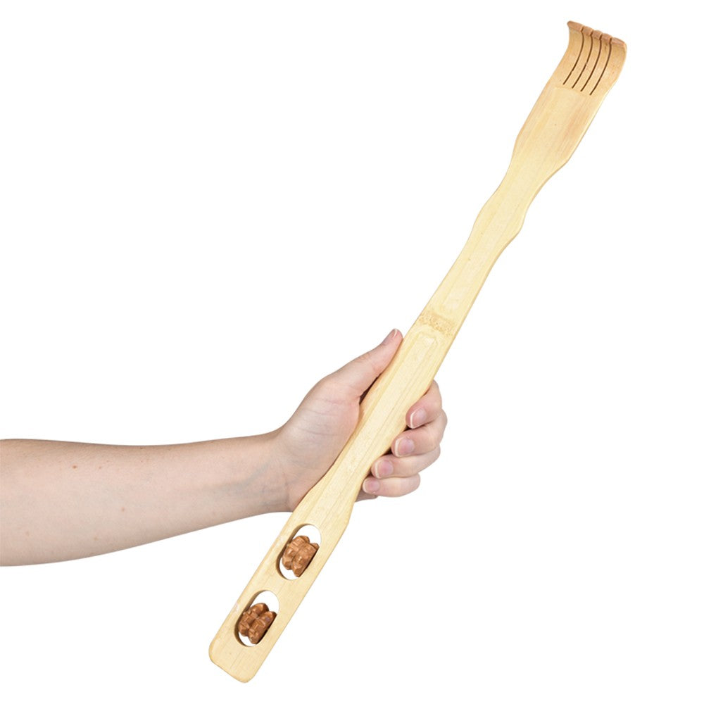 Wooden Backscratcher With Roller (1 DZ)