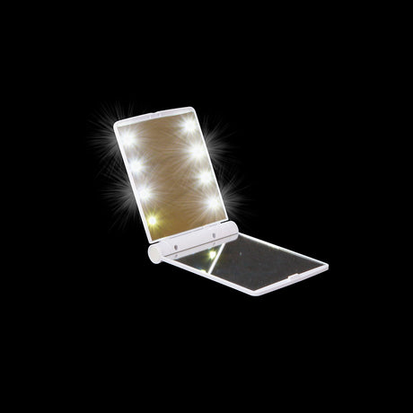 Light-Up Cosmetic Compact Mirror 4.25"